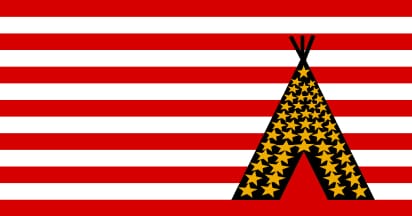 Flag of Indians of All Tribes, the group that occupied Alcatraz