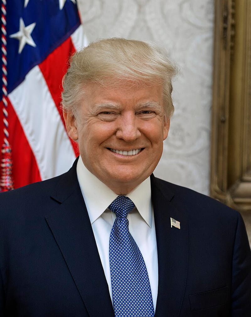 Official White House portrait of President Donald Trump, 2017