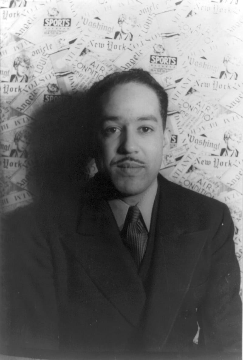 Portrait of the poet Langston Hughes, photographed by Carl Van Vechten in 1936