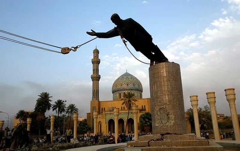 The toppling of Saddam Hussein’s statue in Baghdad