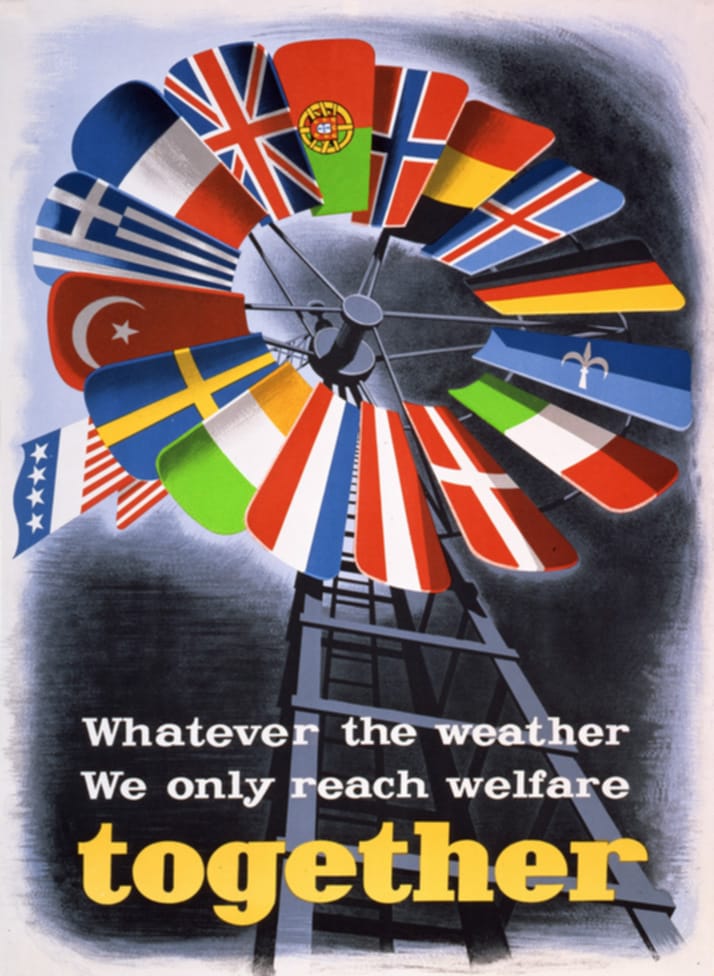 Poster promoting the Marshall Plan