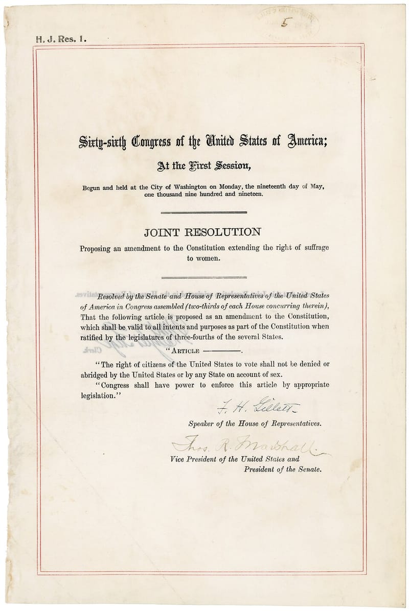 The Nineteenth Amendment