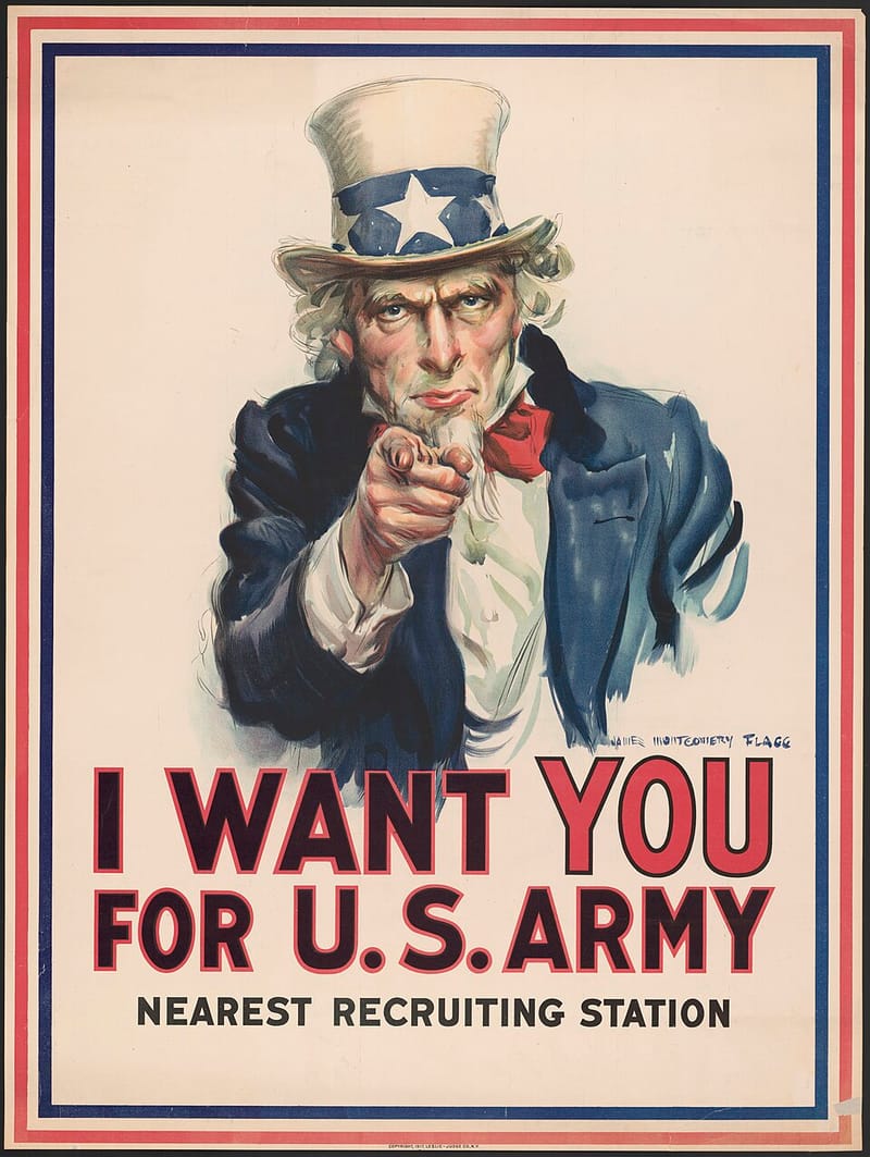 James Montgomery Flagg’s “I Want You” recruiting poster